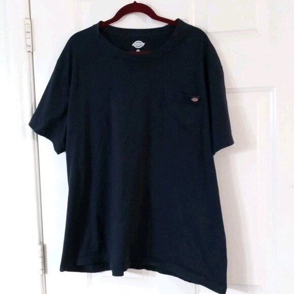 Dickies Front Pocket Work T-shirt Navy Blue Size Men's 3XL Short Sleeve - Picture 1 of 5
